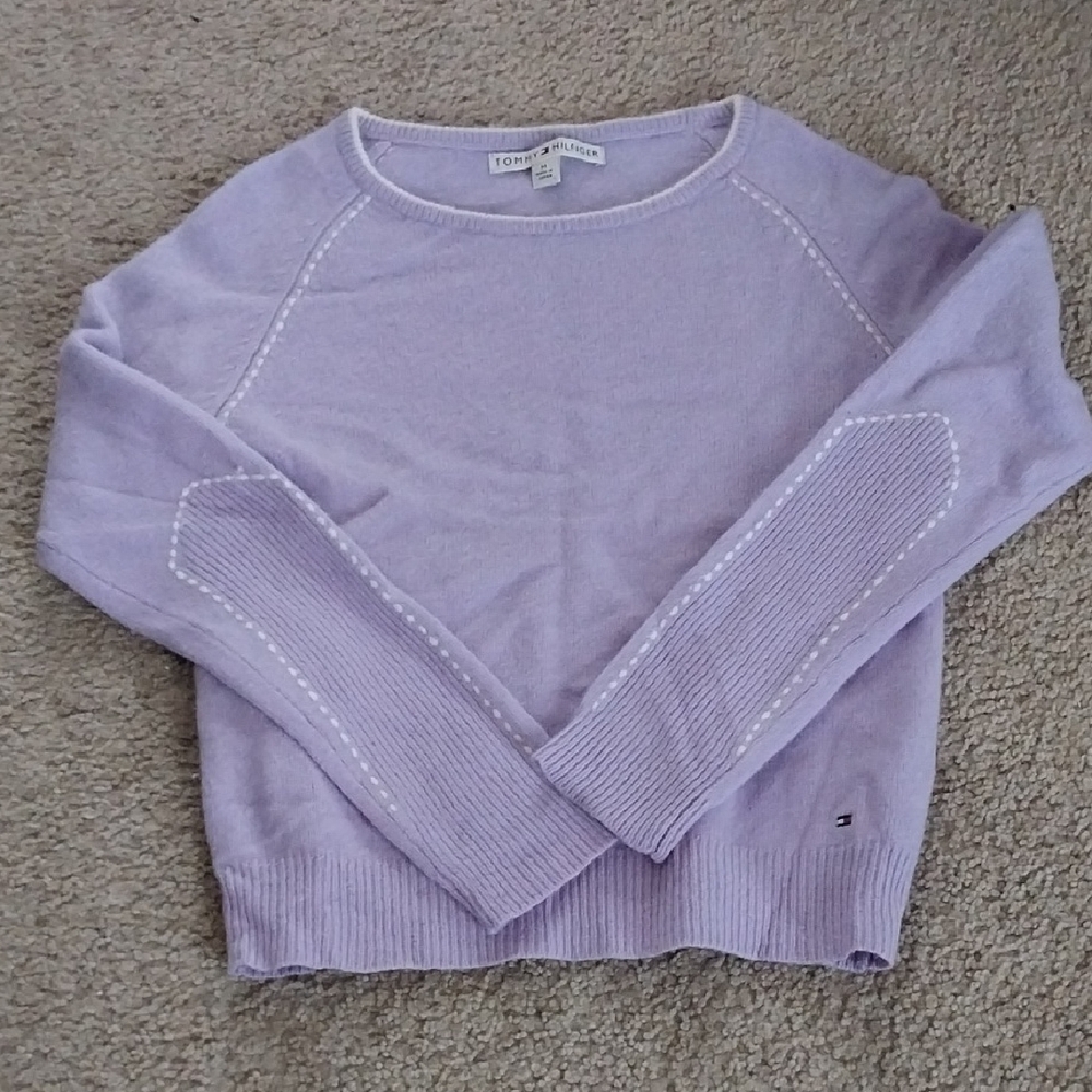 Tommy hilfiger lavendar wool sweater Vintage